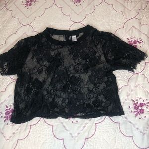 Lace black top from H&M